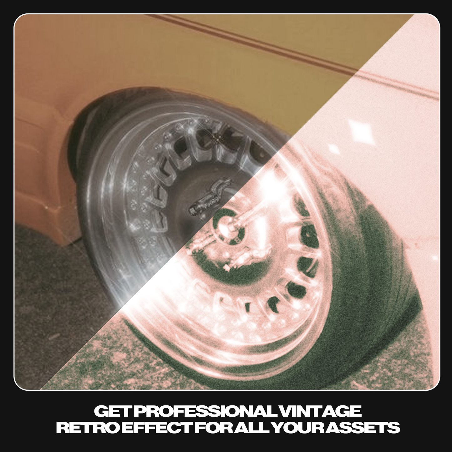 Retro Blur Photoshop Template