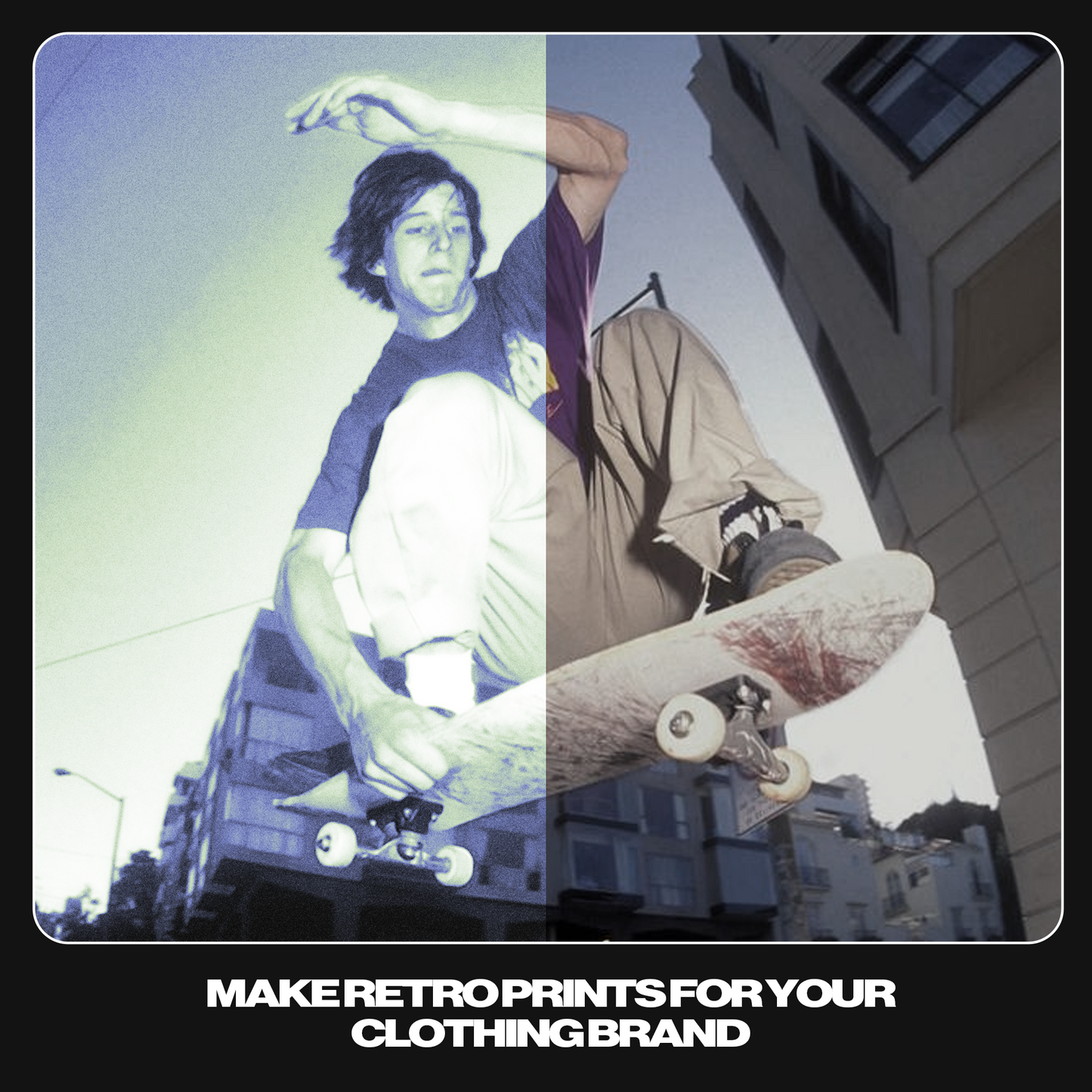 Retro Blur Photoshop Template