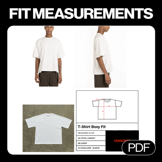 Streetwear T-Shirt Fit Measurements