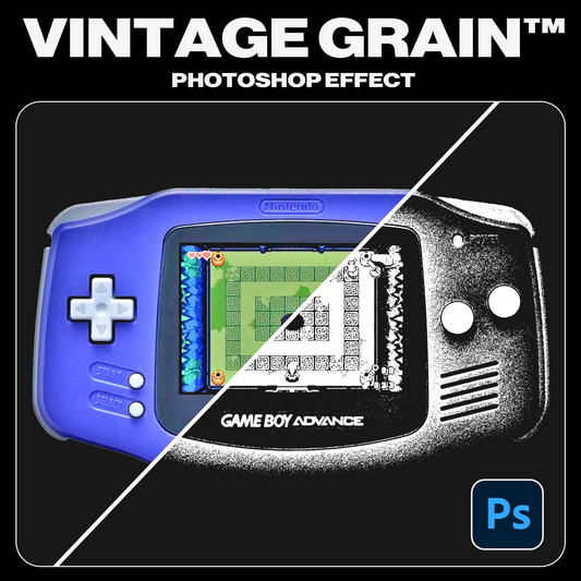 Vintage Grain Photoshop Template